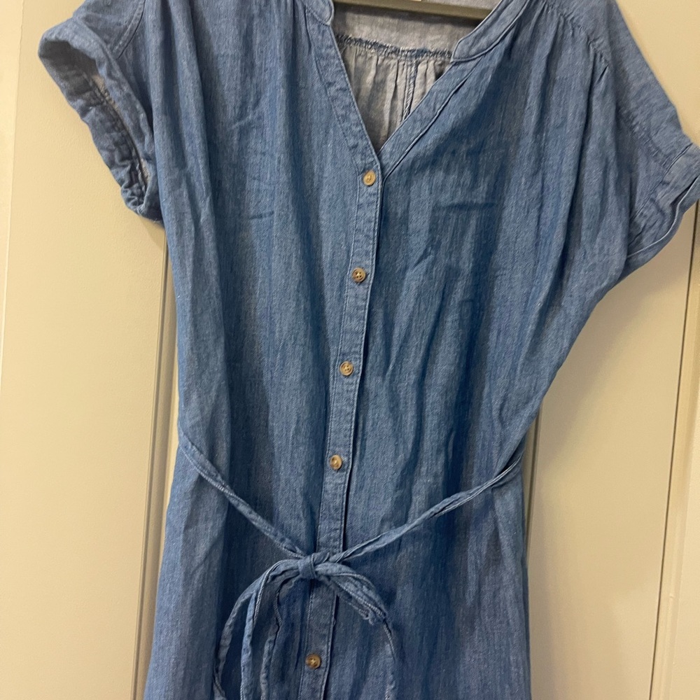 Maternity Denim Dress.  Size Medium